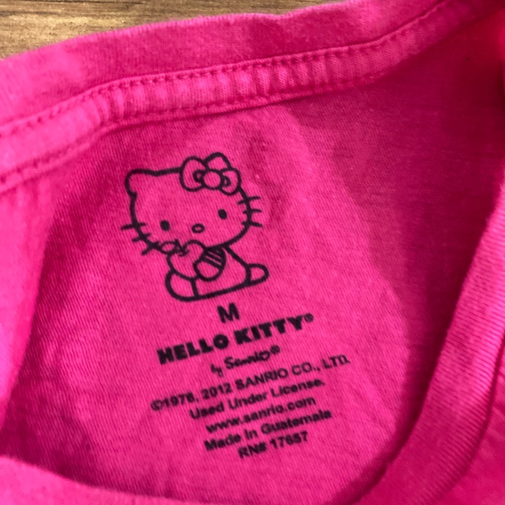 Sanrio Hello Kitty Pink Graphic T-Shirt - Picture 3 of 4